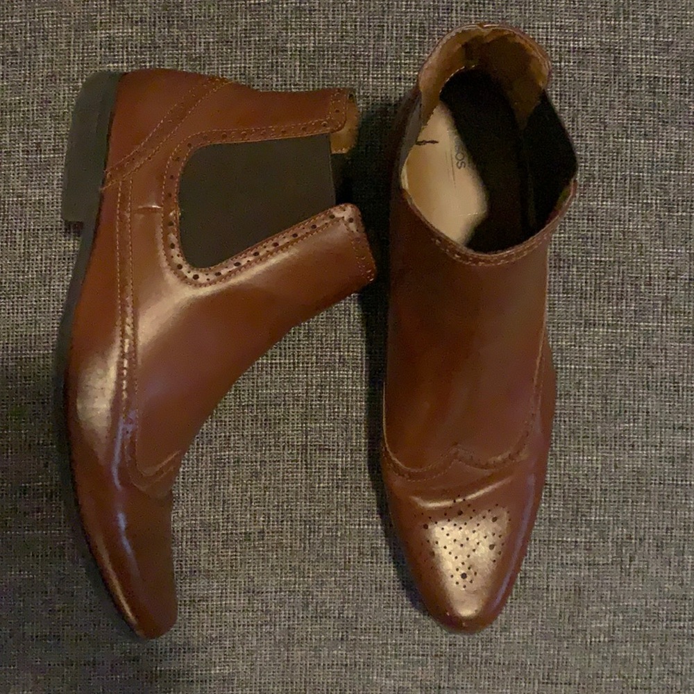 Faux leather ASOS men’s boots